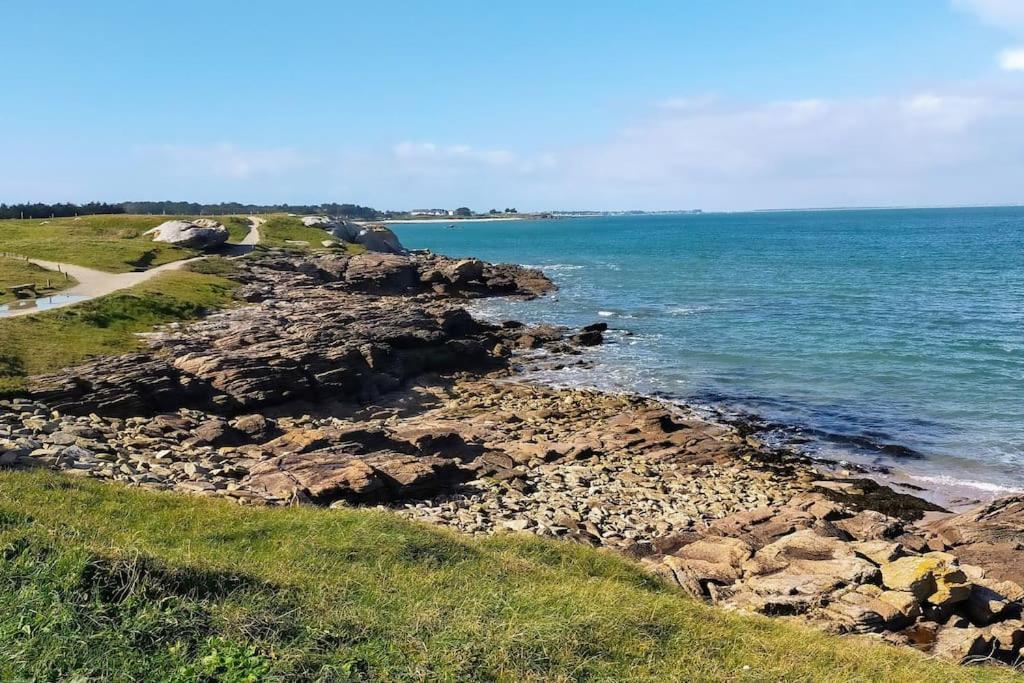 T2 Neuf Au Pied De La Plage Saint-Pierre-Quiberon Buitenkant foto